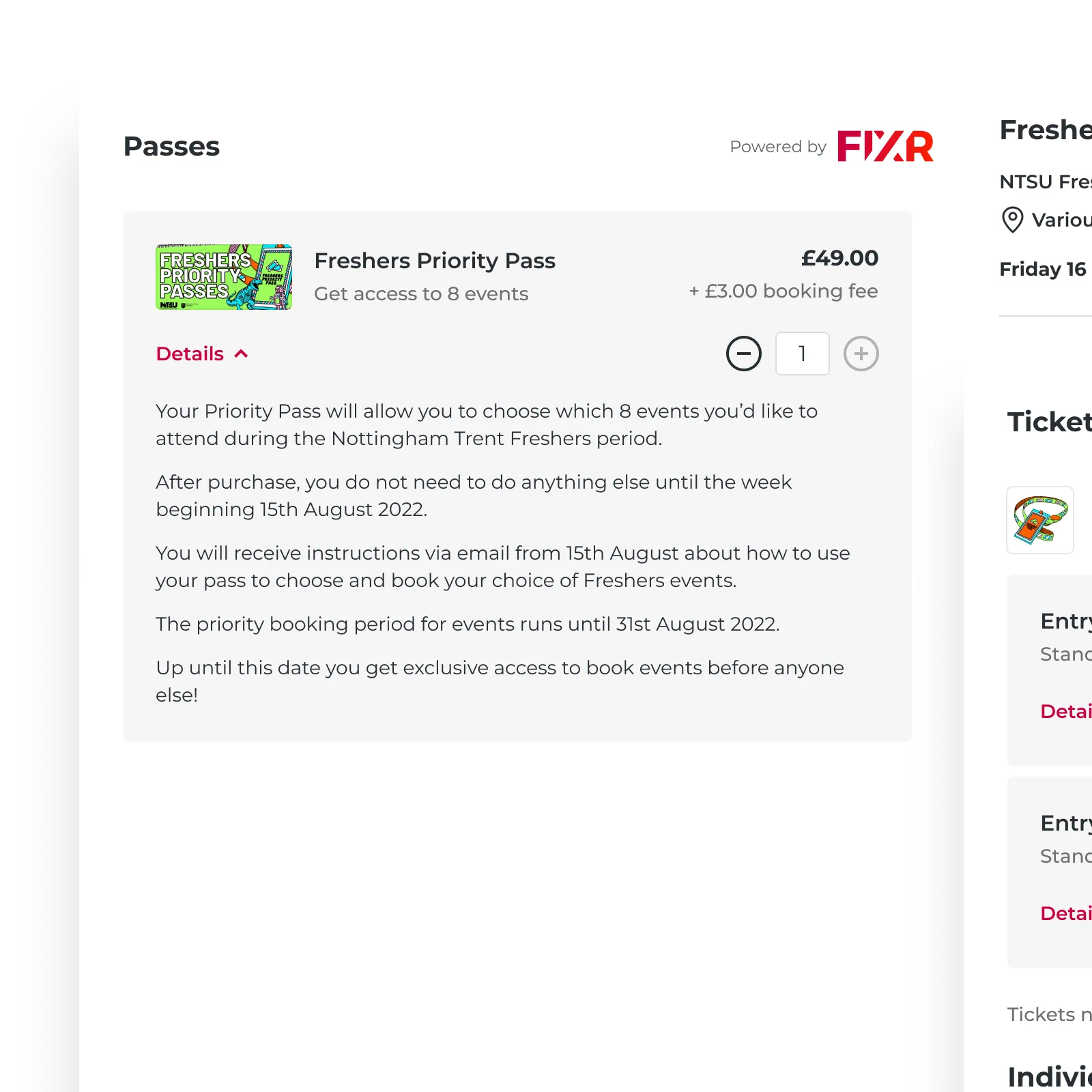 FIXR Passes